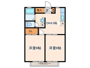 サンヴィレッジＡ棟の物件間取画像